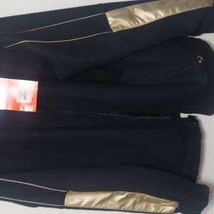2xl Black and gold true Religion varsity jacket